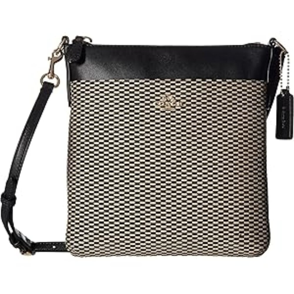 #148 NWT - COACH Exploded Rep Courier Crossbody Milk/Black